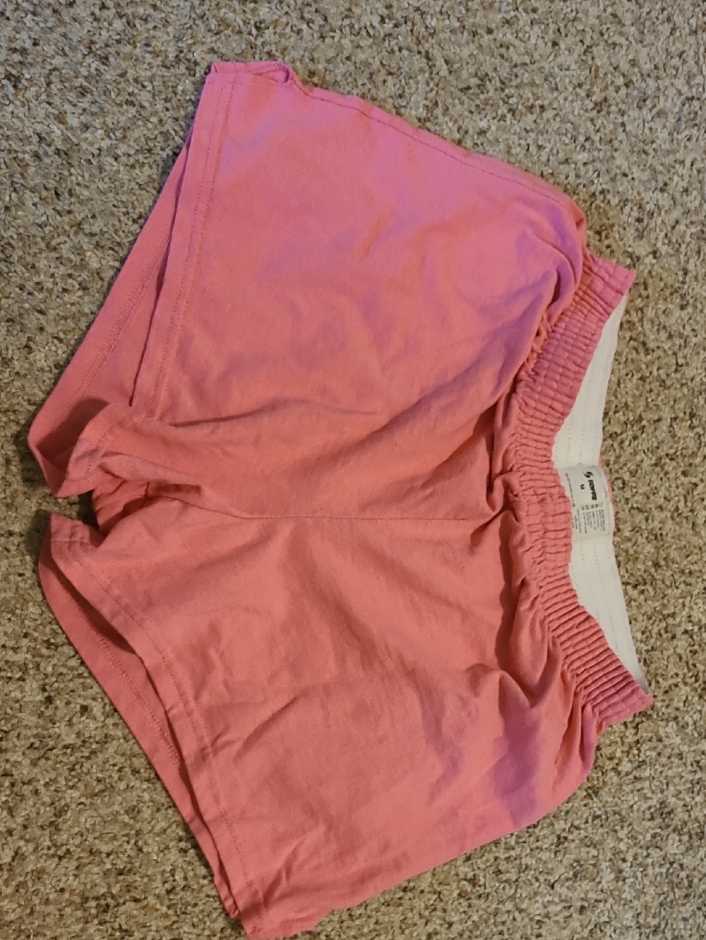 Soffe Pink Elastic Waist Shorts